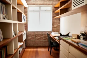 custom built in office cabinets